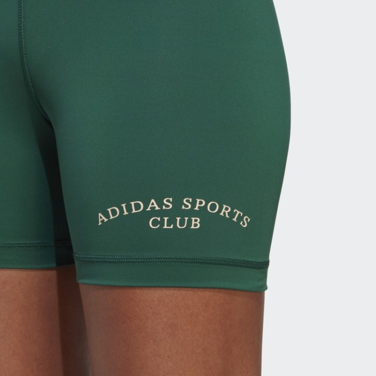 Leggings Curtas De Cintura Alta Para Clube Esportivo Verde Adidas