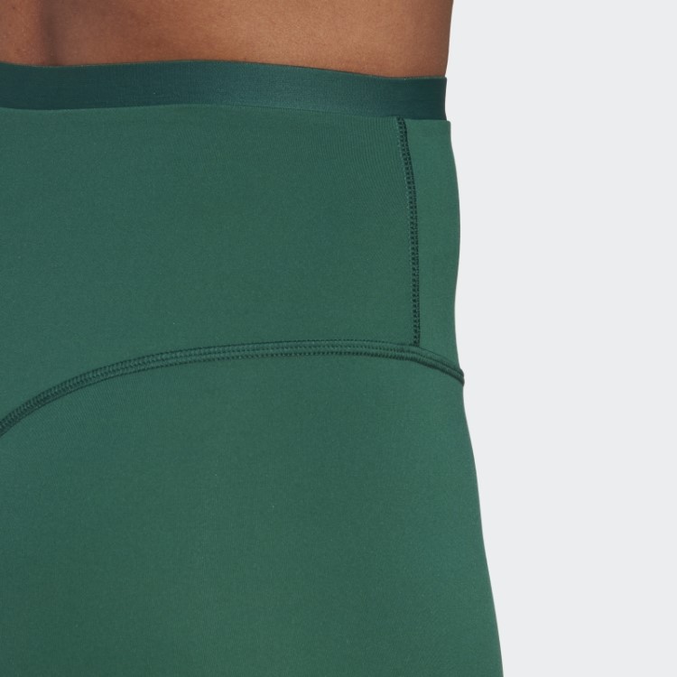 Leggings Curtas De Cintura Alta Para Clube Esportivo Verde Adidas