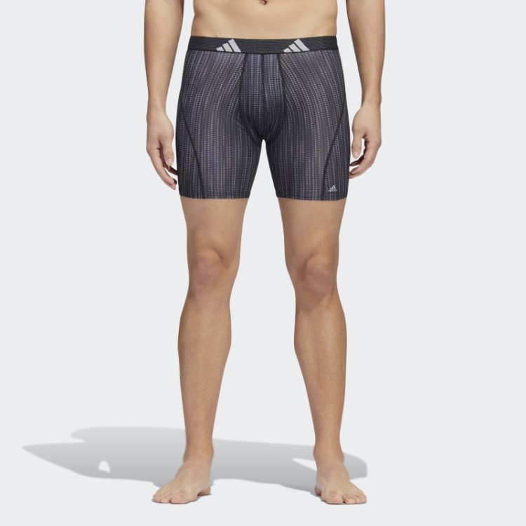 Cuecas Boxer Gráfico De Malha De Desempenho Preto 3 Pares Adidas