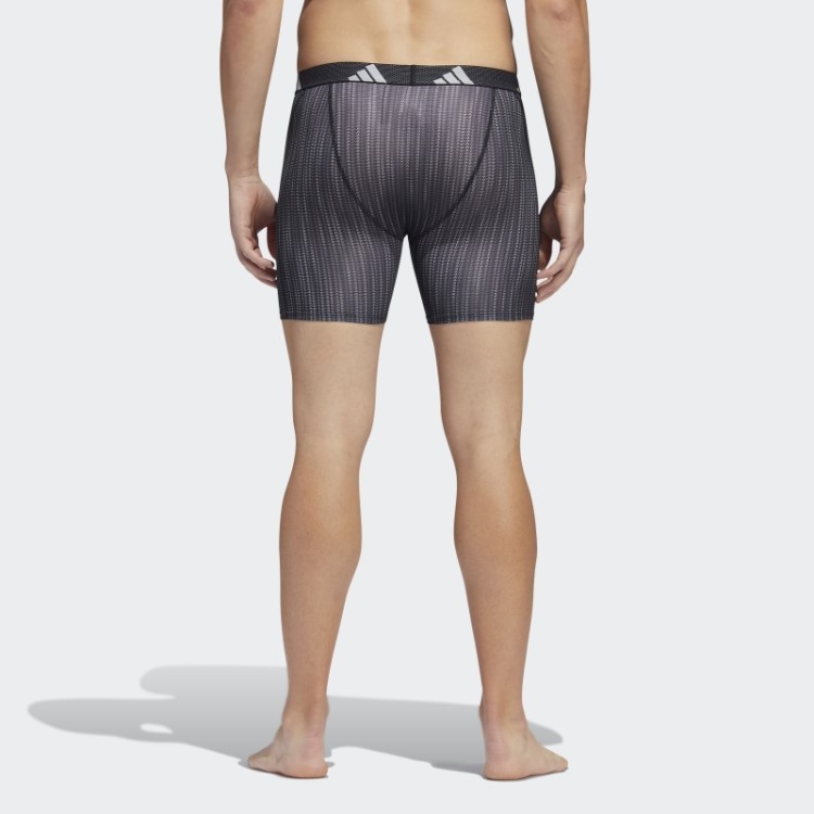 Cuecas Boxer Gráfico De Malha De Desempenho Preto 3 Pares Adidas