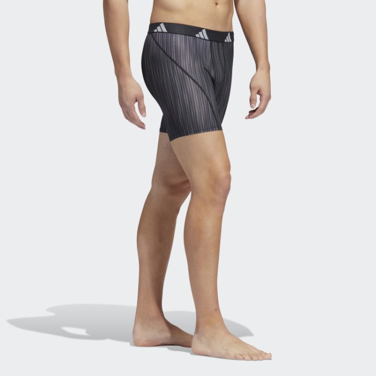 Cuecas Boxer Gráfico De Malha De Desempenho Preto 3 Pares Adidas
