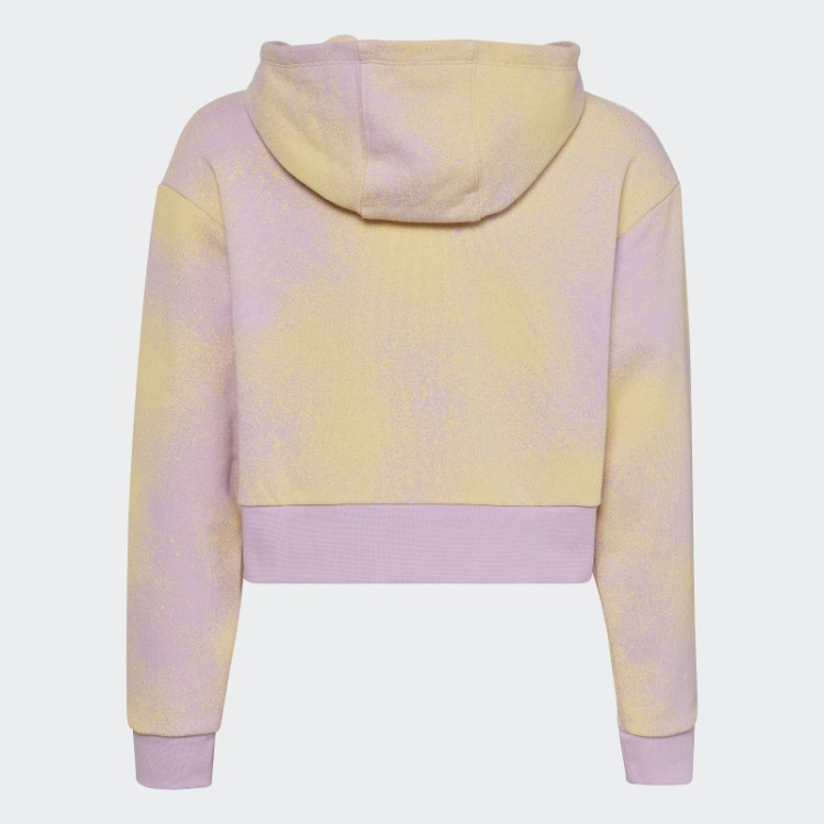 Moletom Cropped Com Estampa Gráfica Lilás Adidas