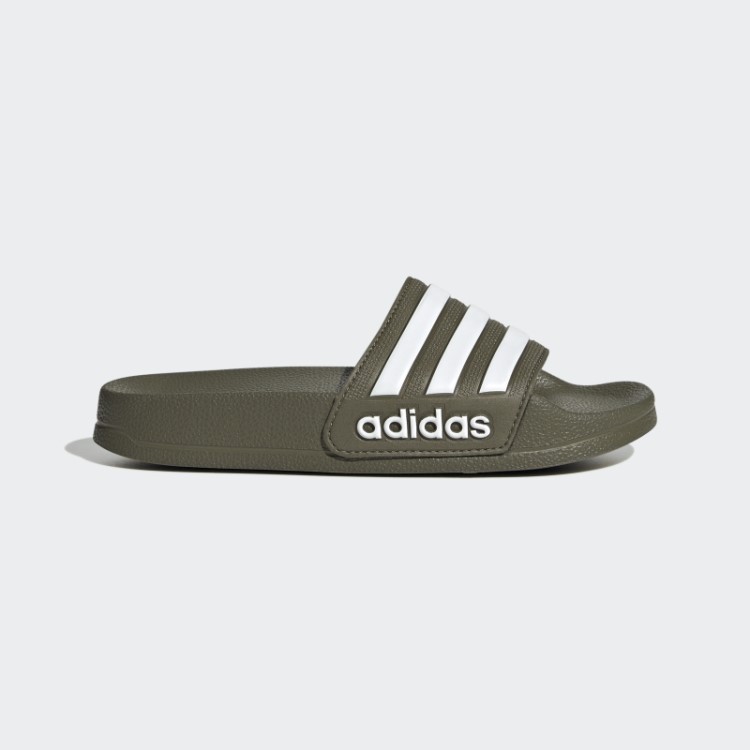 Toboáguas Adilette Adidas Verde-oliva