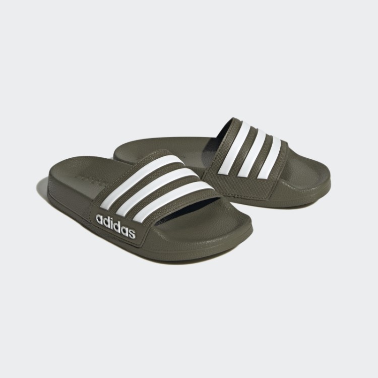 Toboáguas Adilette Adidas Verde-oliva