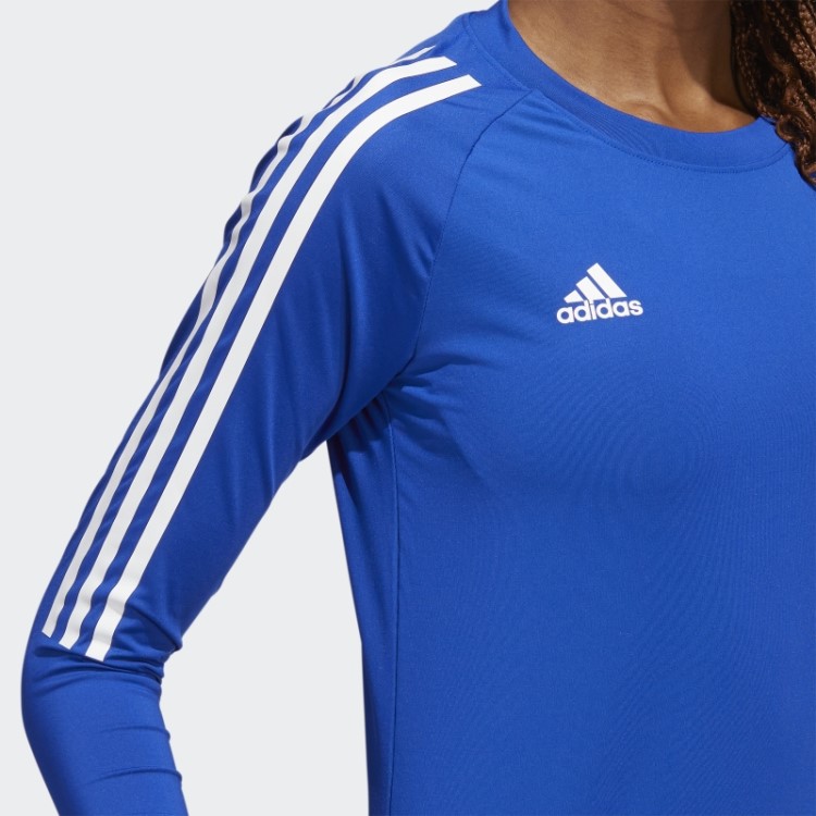 Camisa Adidas Hilo Manga Longa Azul Royal