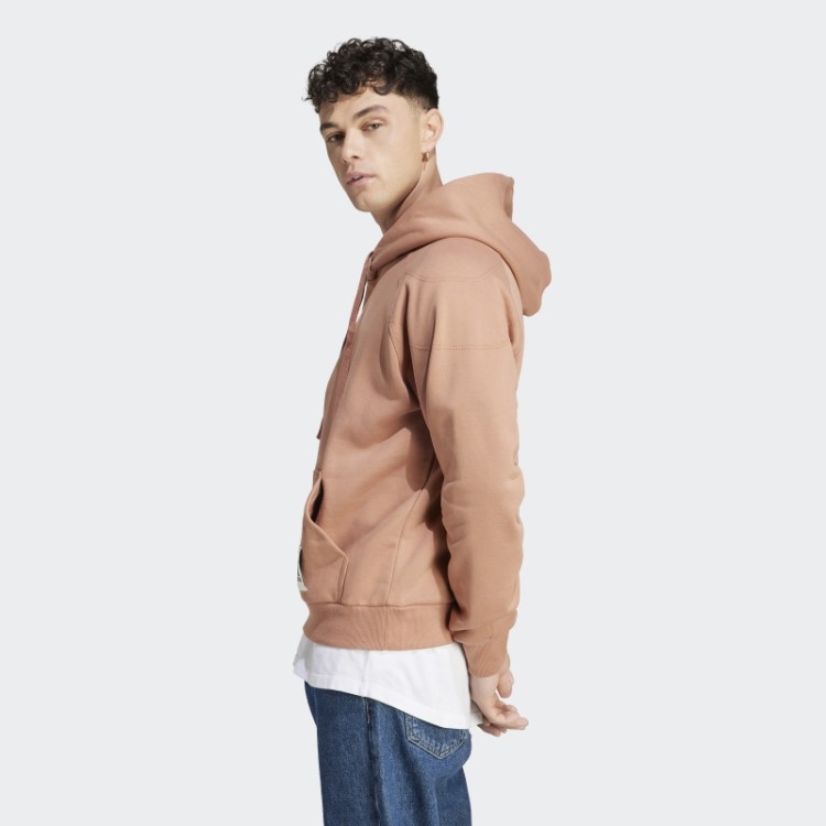Moletom Com Capuz De Lã Adidas Lounge Clay