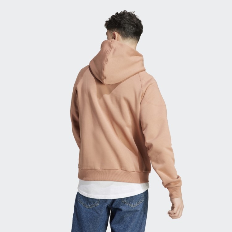 Moletom Com Capuz De Lã Adidas Lounge Clay
