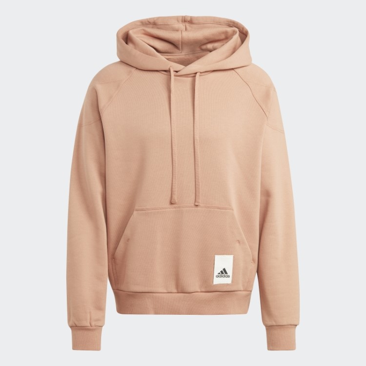 Moletom Com Capuz De Lã Adidas Lounge Clay