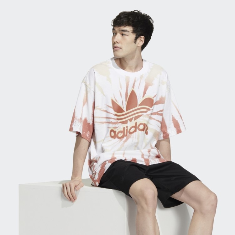 Camiseta Tie-dye Branca Ao Ar Livre Adidas
