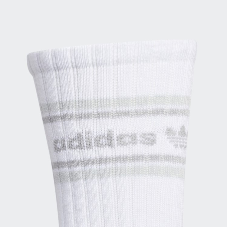 Meia Adidas Branca Forum Canelada 3 Pares