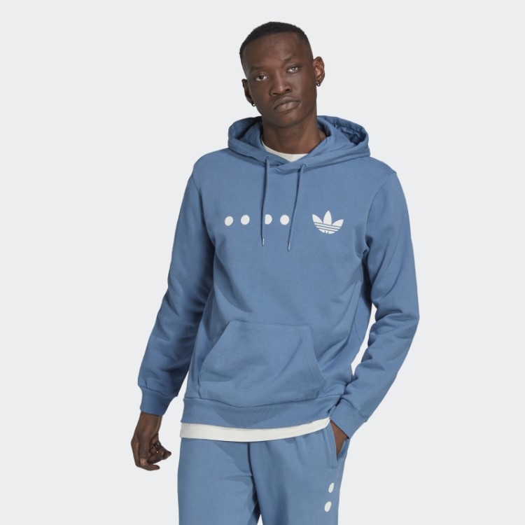 Adidas Moletom Azul Com Logo Reclaim Azul Alterado