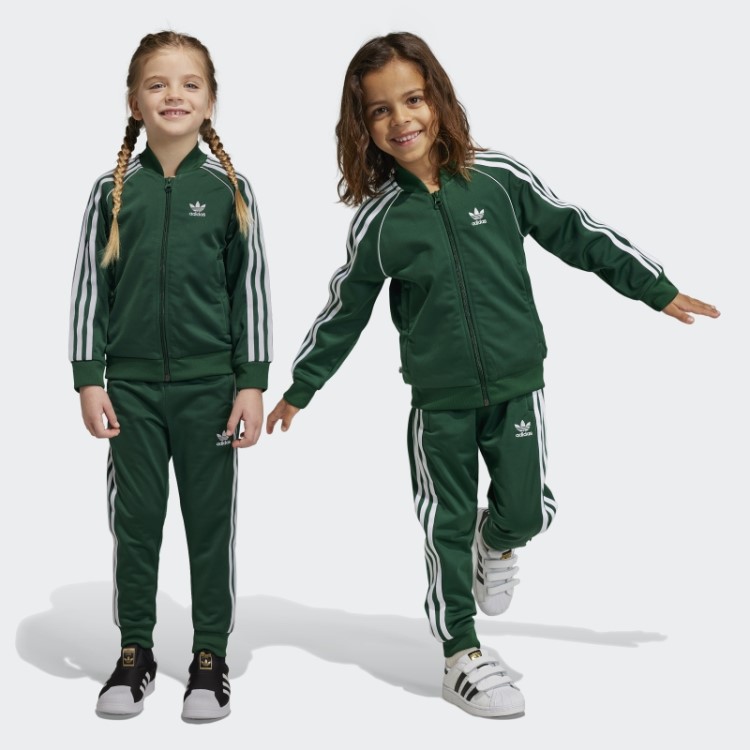 Fato De Treino Adicolor Sst Verde Escuro Adidas
