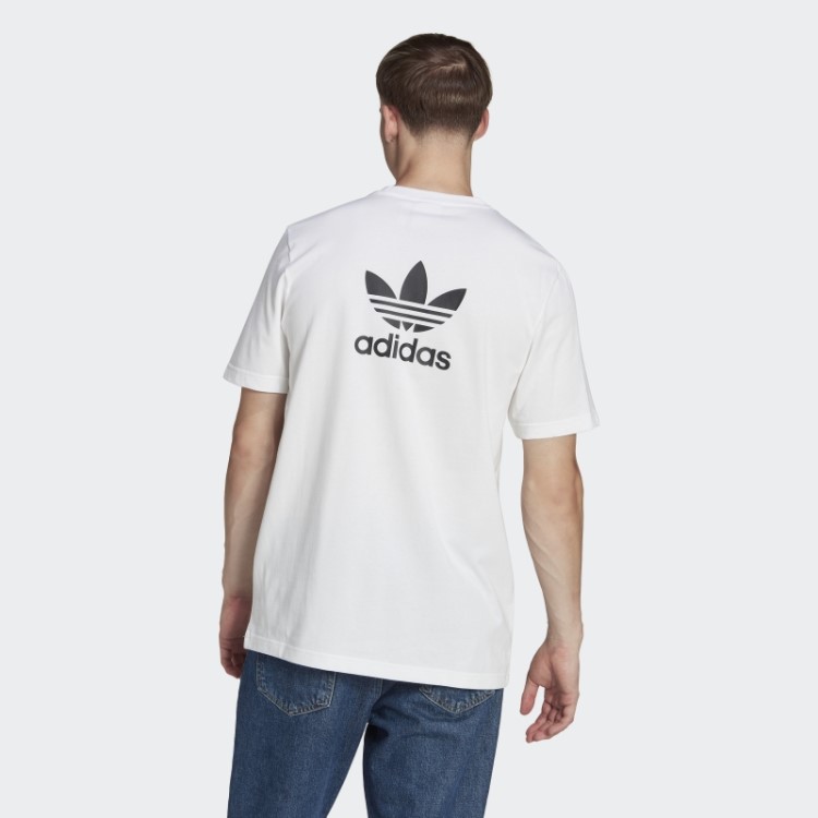 Adicolor Classics Frente E Costas Com Trefoil Boxy Camiseta Branca Adidas