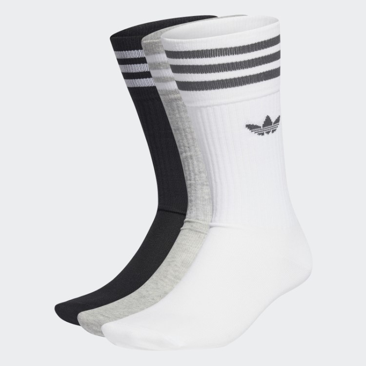 Meias Da Tripulação 3 Pares Adidas Branco