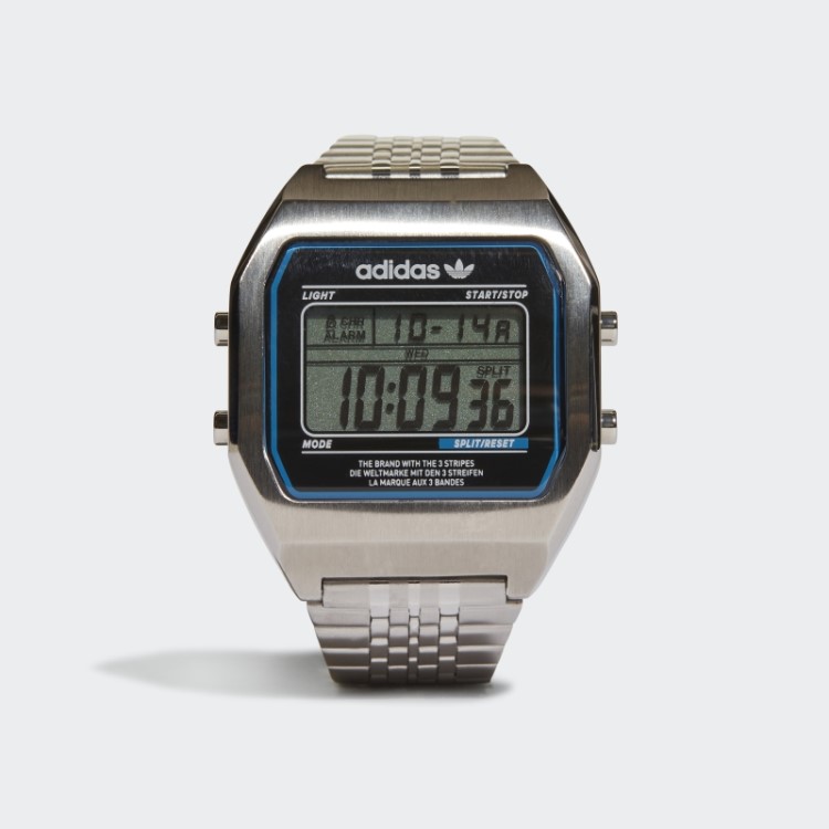 Relógio Digital Dois Sst Adidas Prata