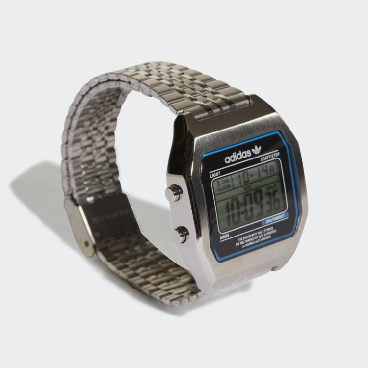 Relógio Digital Dois Sst Adidas Prata