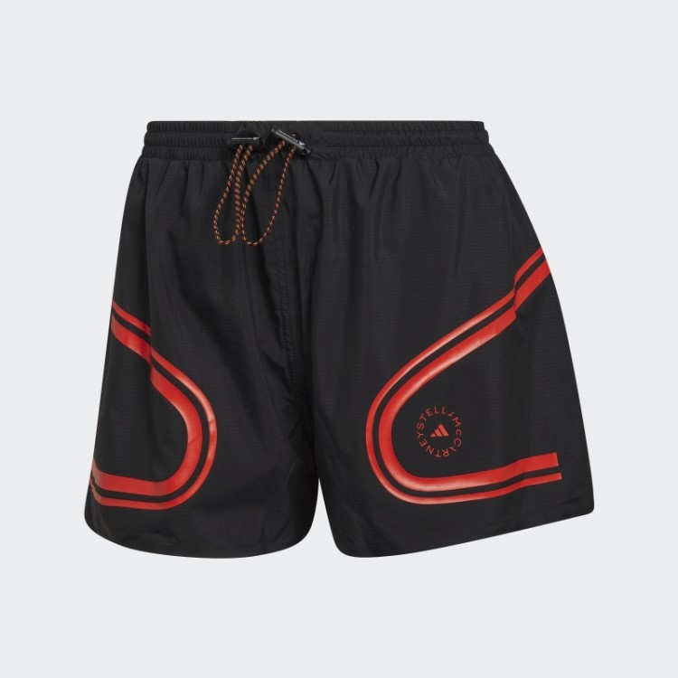 Bermuda De Corrida Preta Adidas By Stella Mccartney Truepace