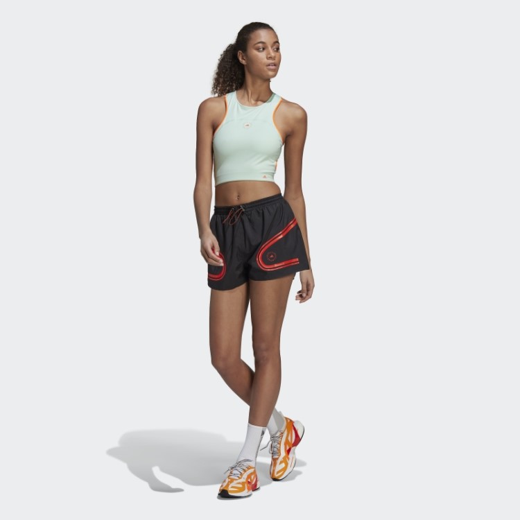 Bermuda De Corrida Preta Adidas By Stella Mccartney Truepace