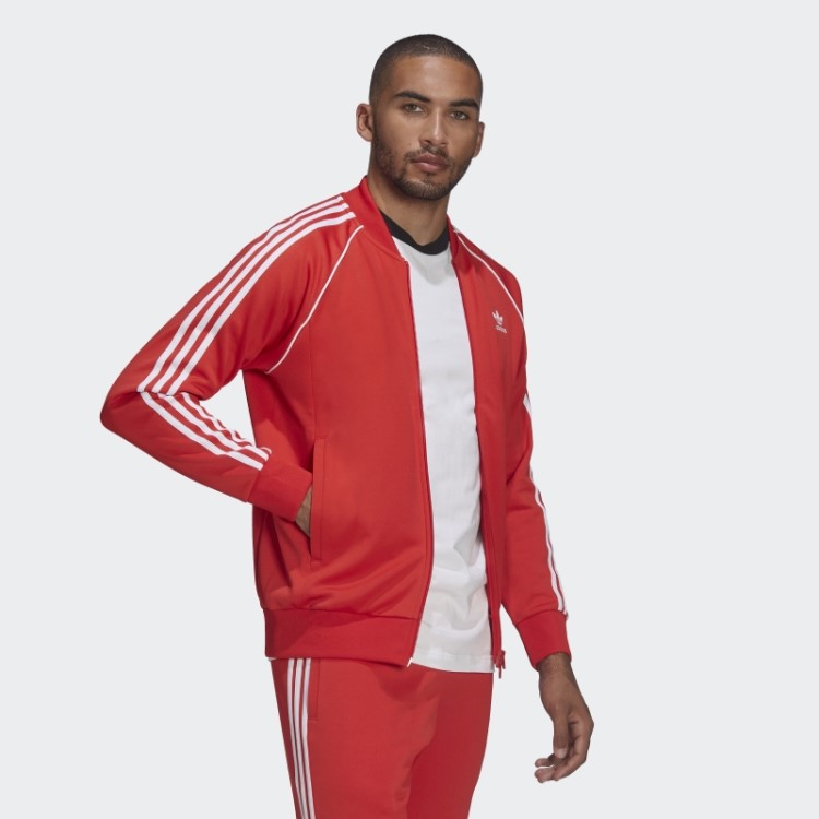 Jaqueta Adicolor Classics Primeblue Sst Vermelha Adidas