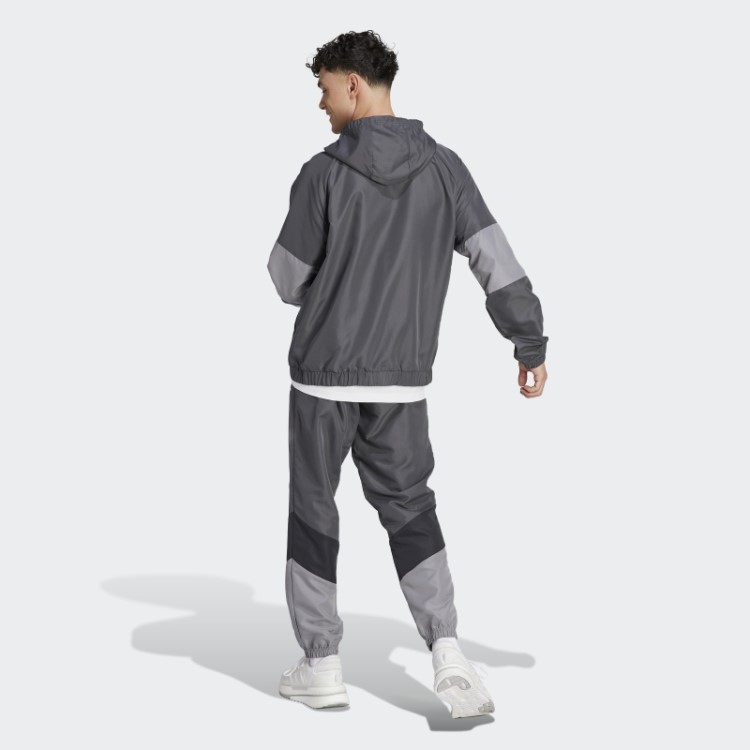 Adidas Colorblock Agasalho Cinza
