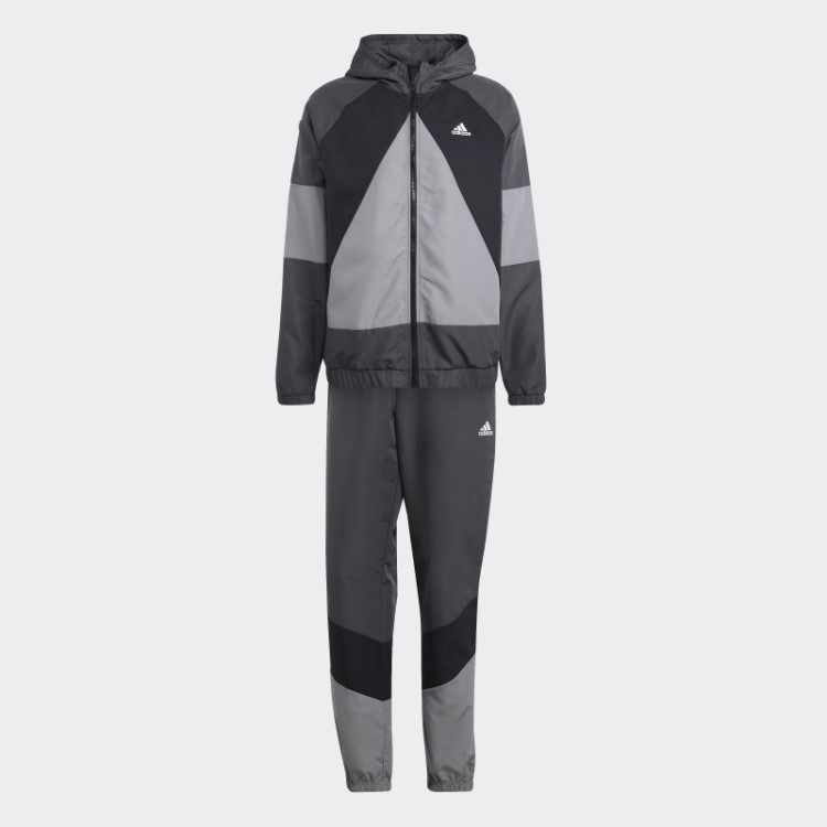 Adidas Colorblock Agasalho Cinza