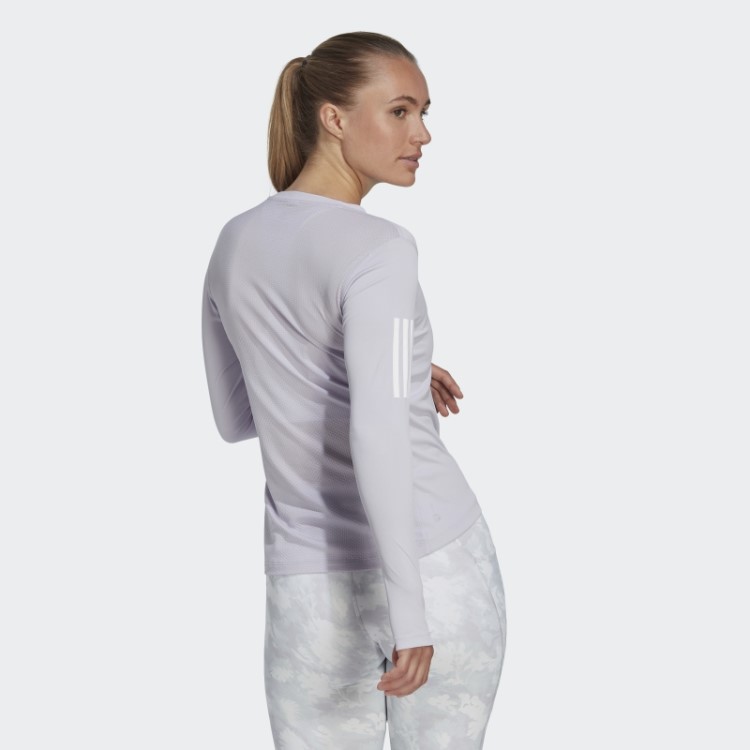 Possui A Camiseta De Manga Longa Run The Run Adidas Silver Dawn