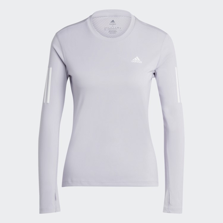 Possui A Camiseta De Manga Longa Run The Run Adidas Silver Dawn