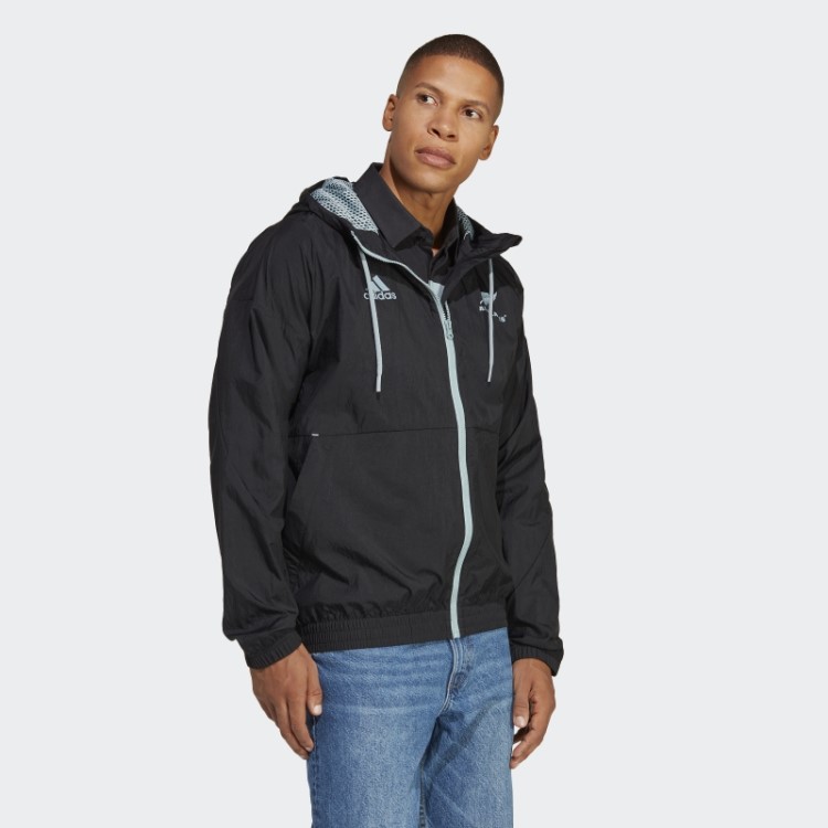 Jaqueta Adidas All Blacks Rugby Supporters Preta