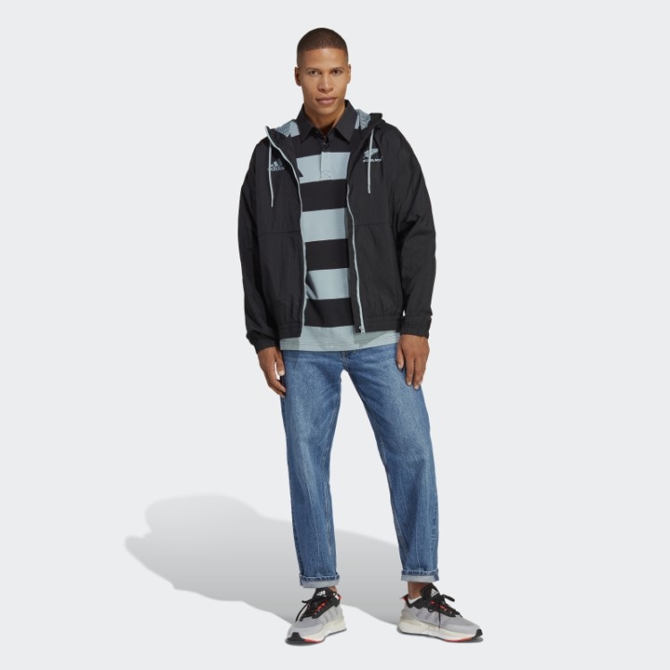 Jaqueta Adidas All Blacks Rugby Supporters Preta
