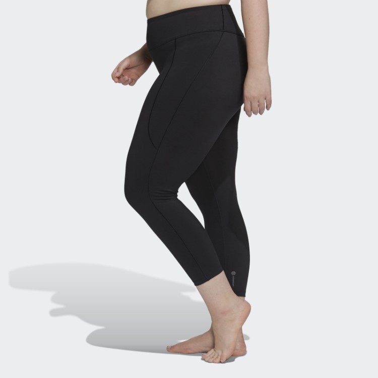 Legging Preta Adidas Yoga Studio 7/8 (tamanho Grande) Quente
