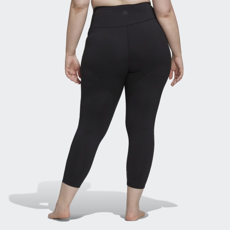 Legging Preta Adidas Yoga Studio 7/8 (tamanho Grande) Quente