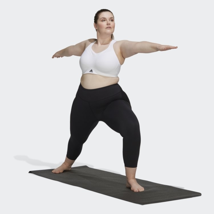 Legging Preta Adidas Yoga Studio 7/8 (tamanho Grande) Quente