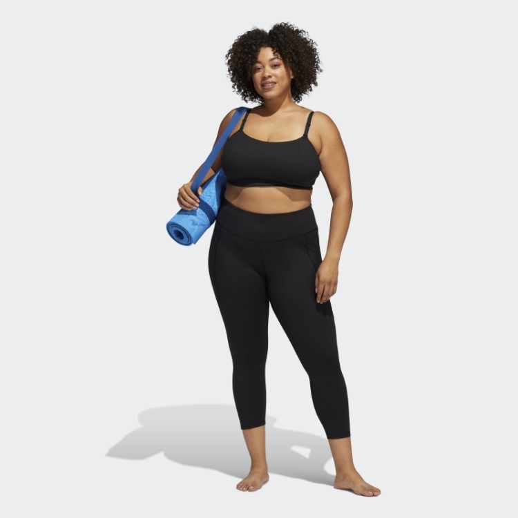 Legging Preta Adidas Yoga Studio 7/8 (tamanho Grande) Quente