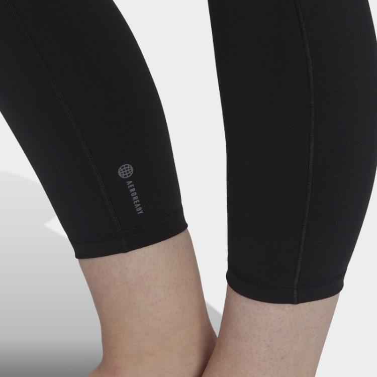 Legging Preta Adidas Yoga Studio 7/8 (tamanho Grande) Quente