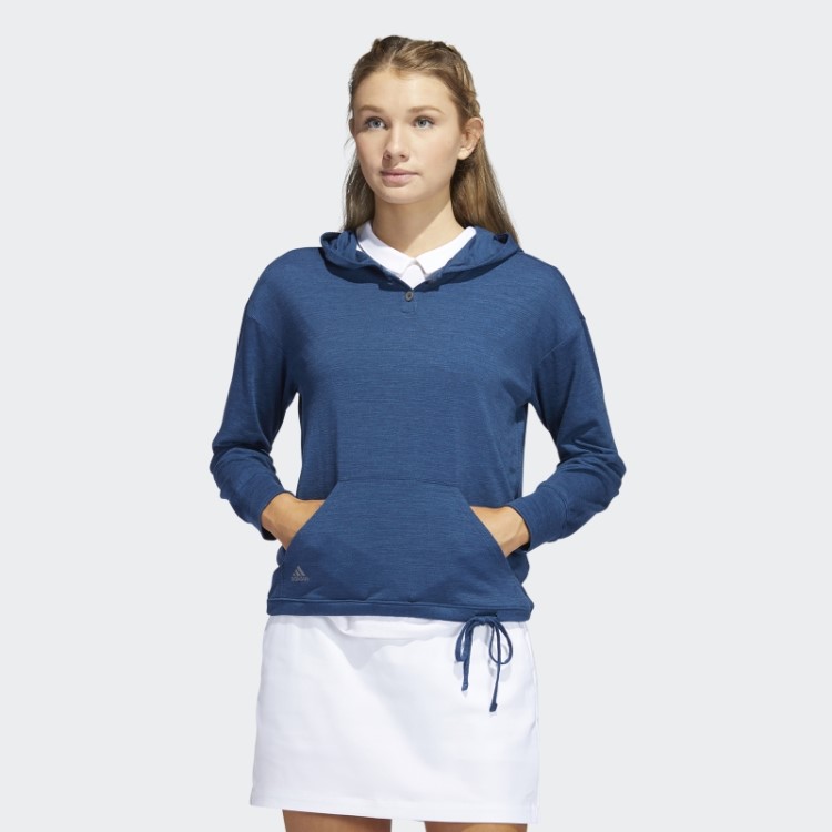 Moletom Com Capuz Azul Marinho Essencial Adidas