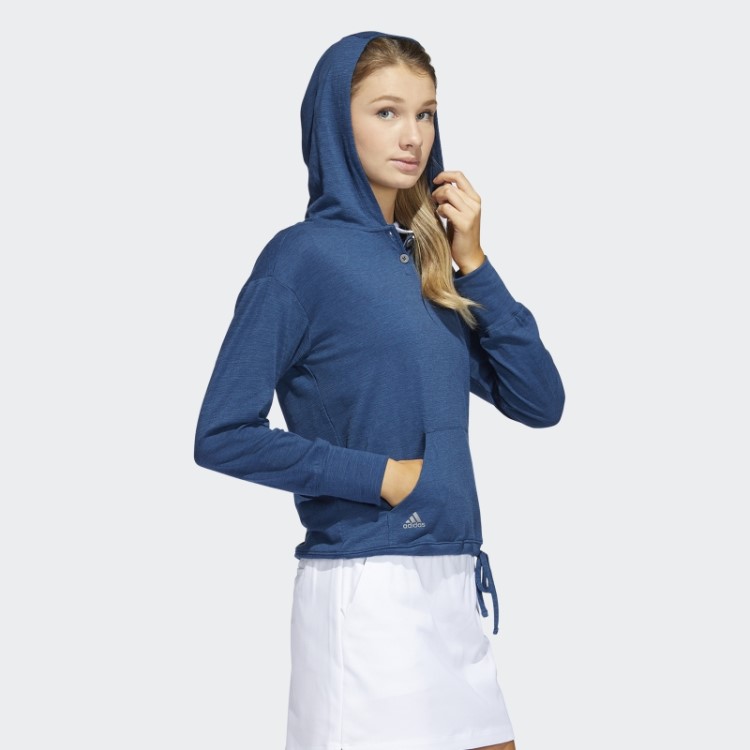 Moletom Com Capuz Azul Marinho Essencial Adidas