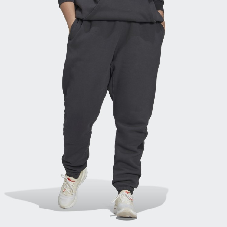 Calça De Moletom Adidas (plus Size) Carbono