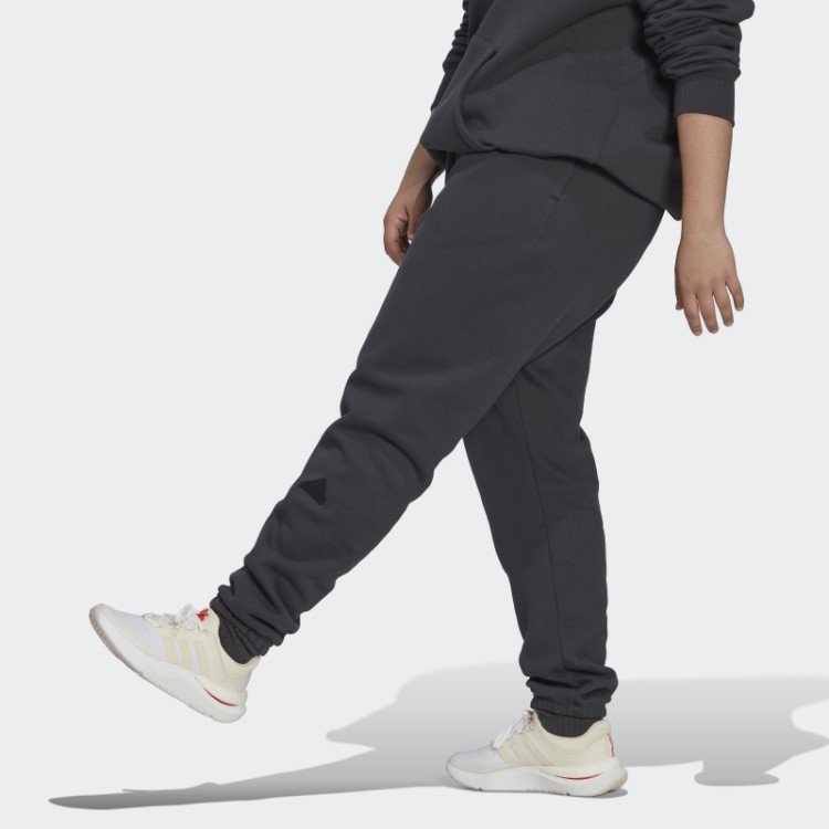 Calça De Moletom Adidas (plus Size) Carbono