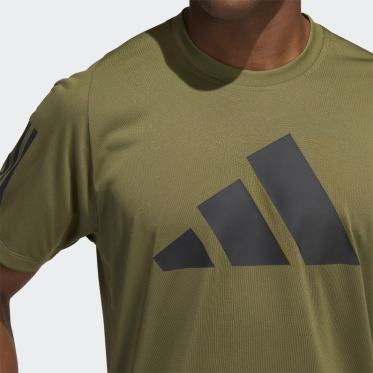 Camiseta Esportiva Adidas Freelift 3 Bar Verde Oliva