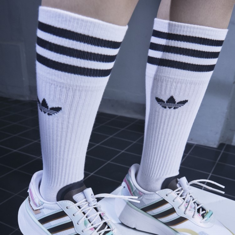 Meias Brancas 3 Pares Adidas