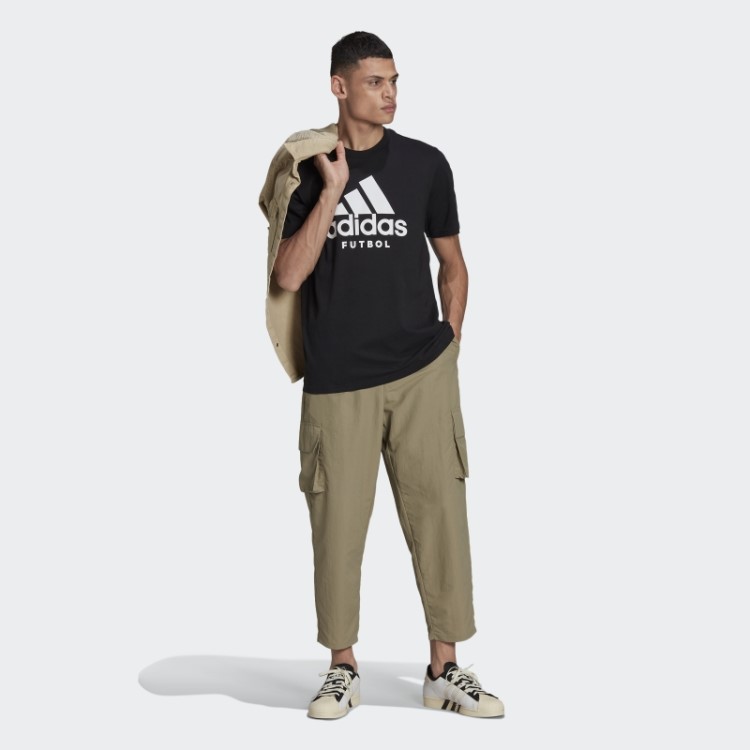 Camiseta Com Logo De Futebol Adidas Preta