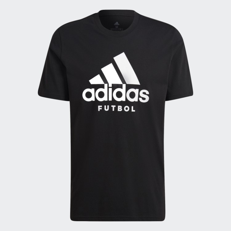 Camiseta Com Logo De Futebol Adidas Preta