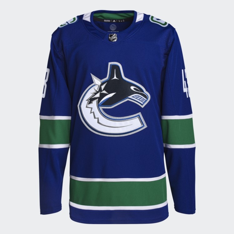 Canucks Hughes Home Autêntico Jersey Royal 08 Ccm-sld Adidas