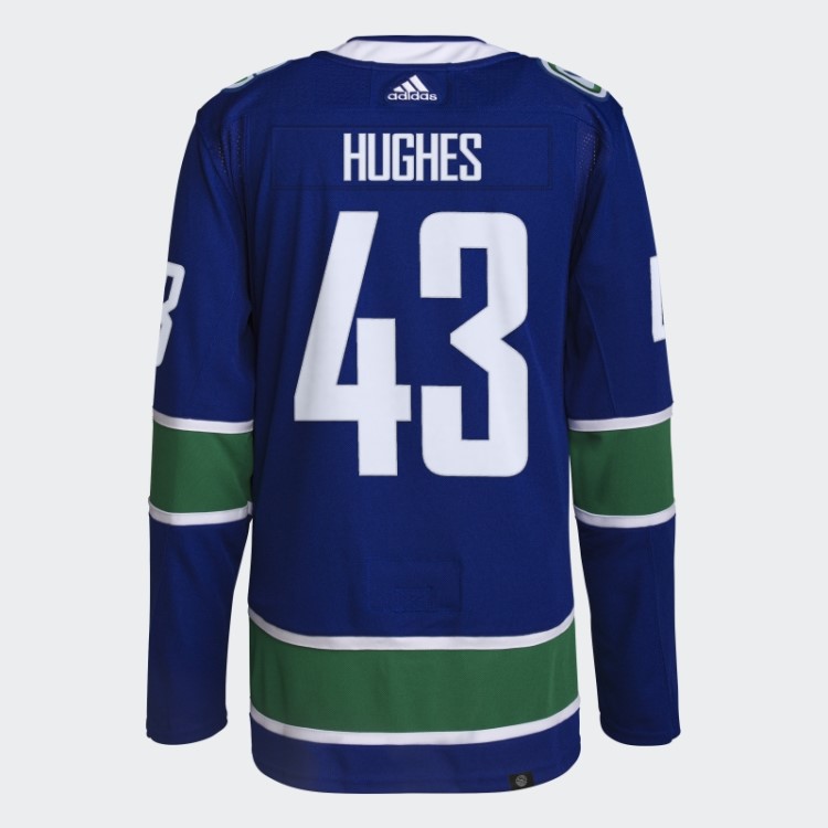 Canucks Hughes Home Autêntico Jersey Royal 08 Ccm-sld Adidas