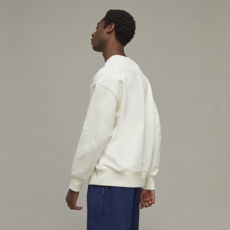 Elegante Suéter Felpudo De Algodão Orgânico Adidas Y-3
