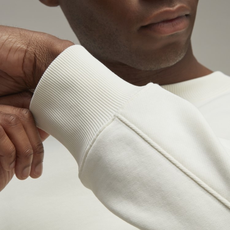 Elegante Suéter Felpudo De Algodão Orgânico Adidas Y-3