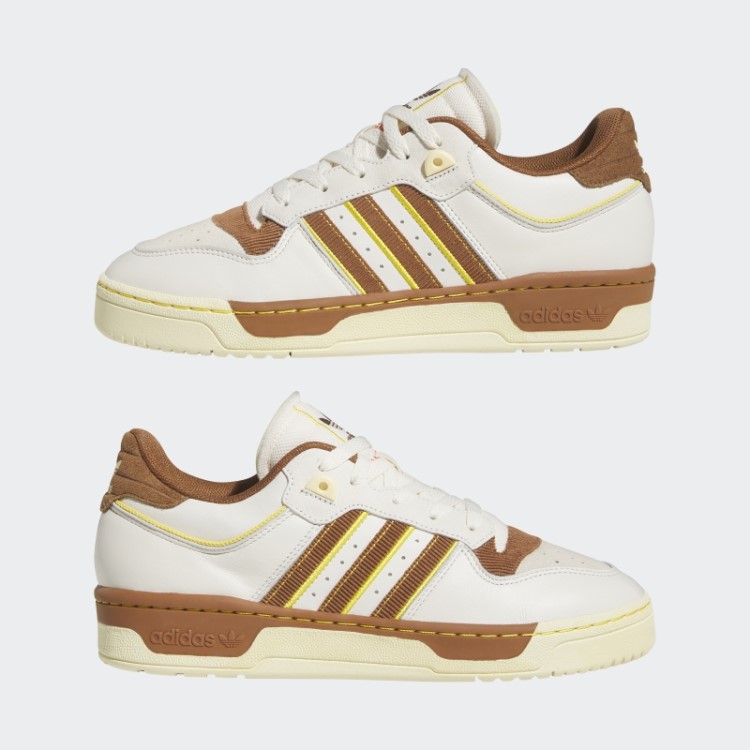 Elegante Tênis Amarelo Adidas Rivalry Low 86