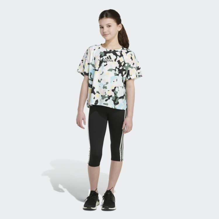 Camiseta Branca Oversized Com Estampa De Logo Adidas