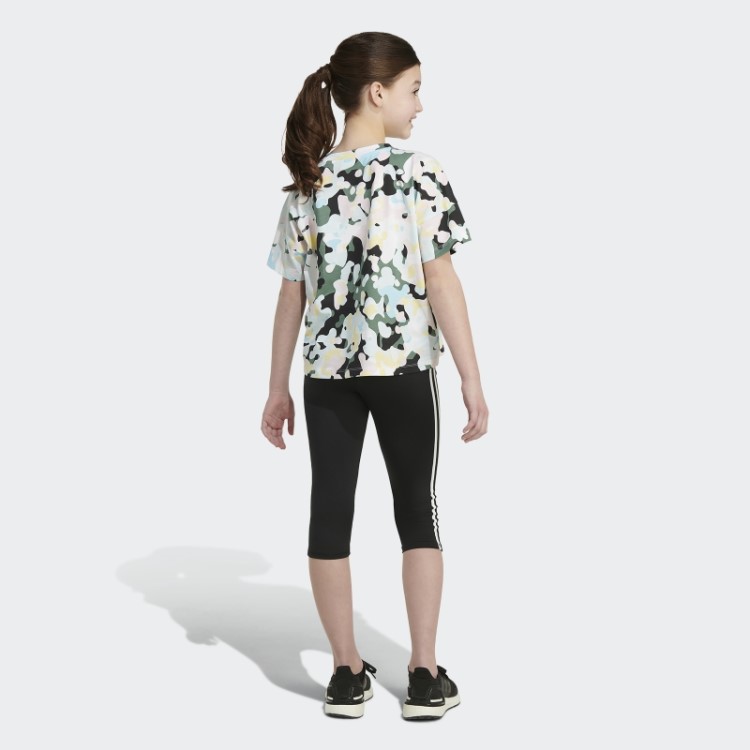 Camiseta Branca Oversized Com Estampa De Logo Adidas