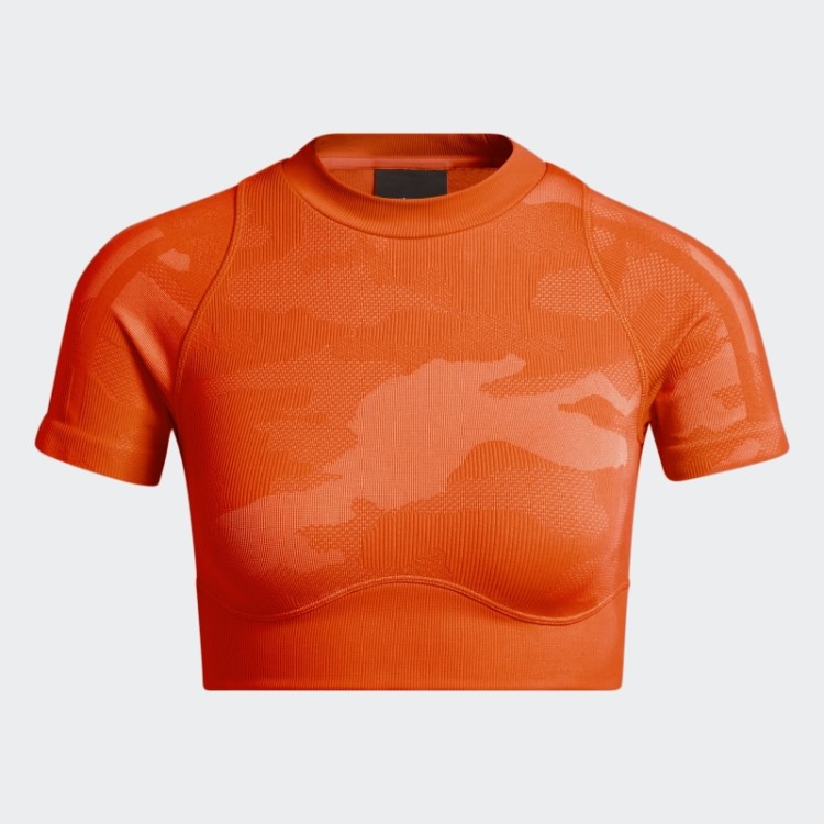 Top Cropped Laranja Adidas